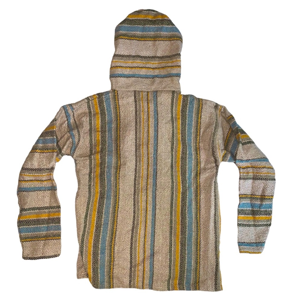 Vintage Artesanias Mr Molina Baja Hoodie “Drug Rug” Size Small - Made in Mexico